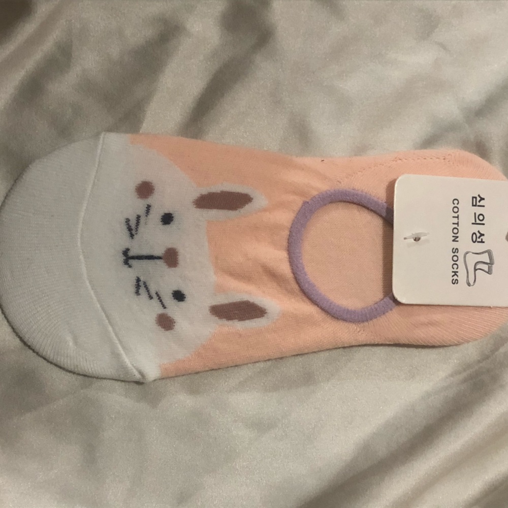 babydoll pastel bunny socks